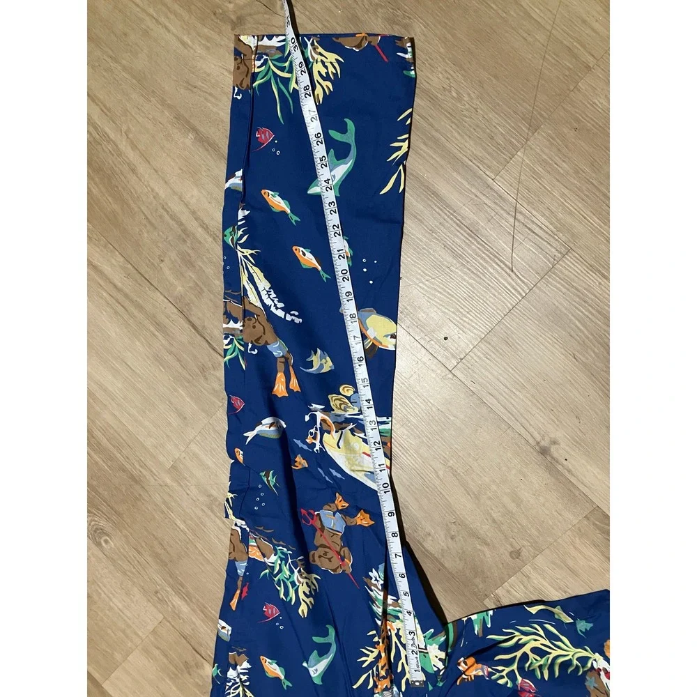 Polo Ralph Lauren Scuba Polo Bear Pajama Pants Navy Blue Mens Medium Sleepwear